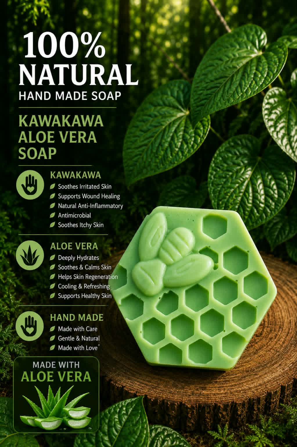 Kawakawa Aloe Vera beehive