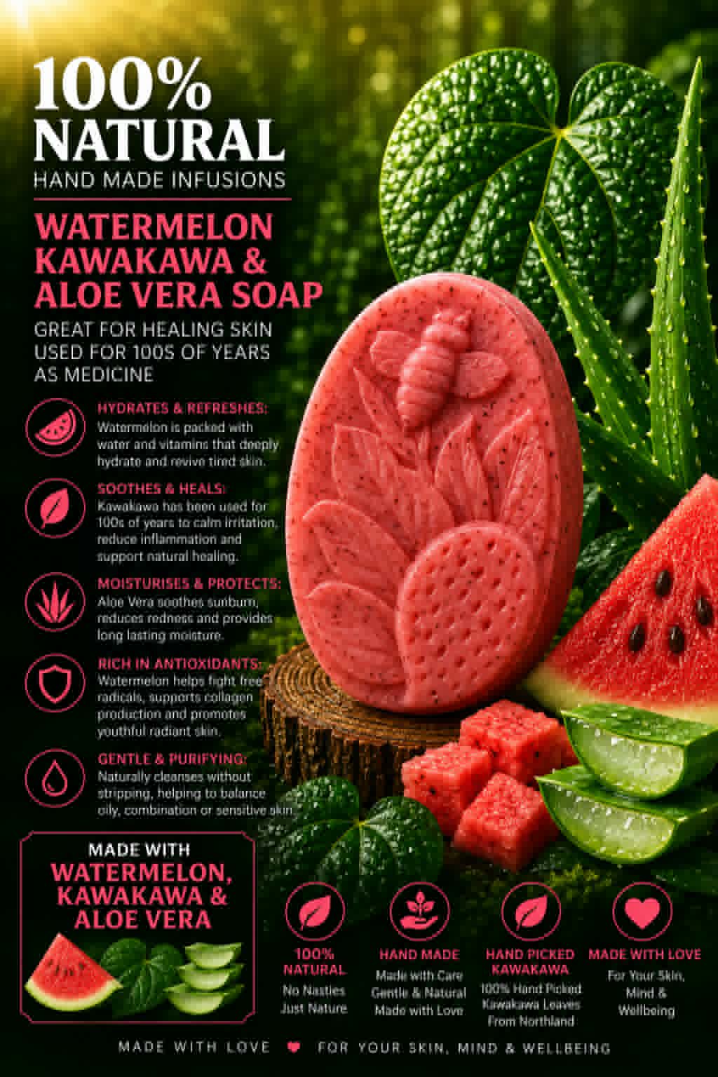 Water Melon KawaKawa Aloe vera FlowerBee