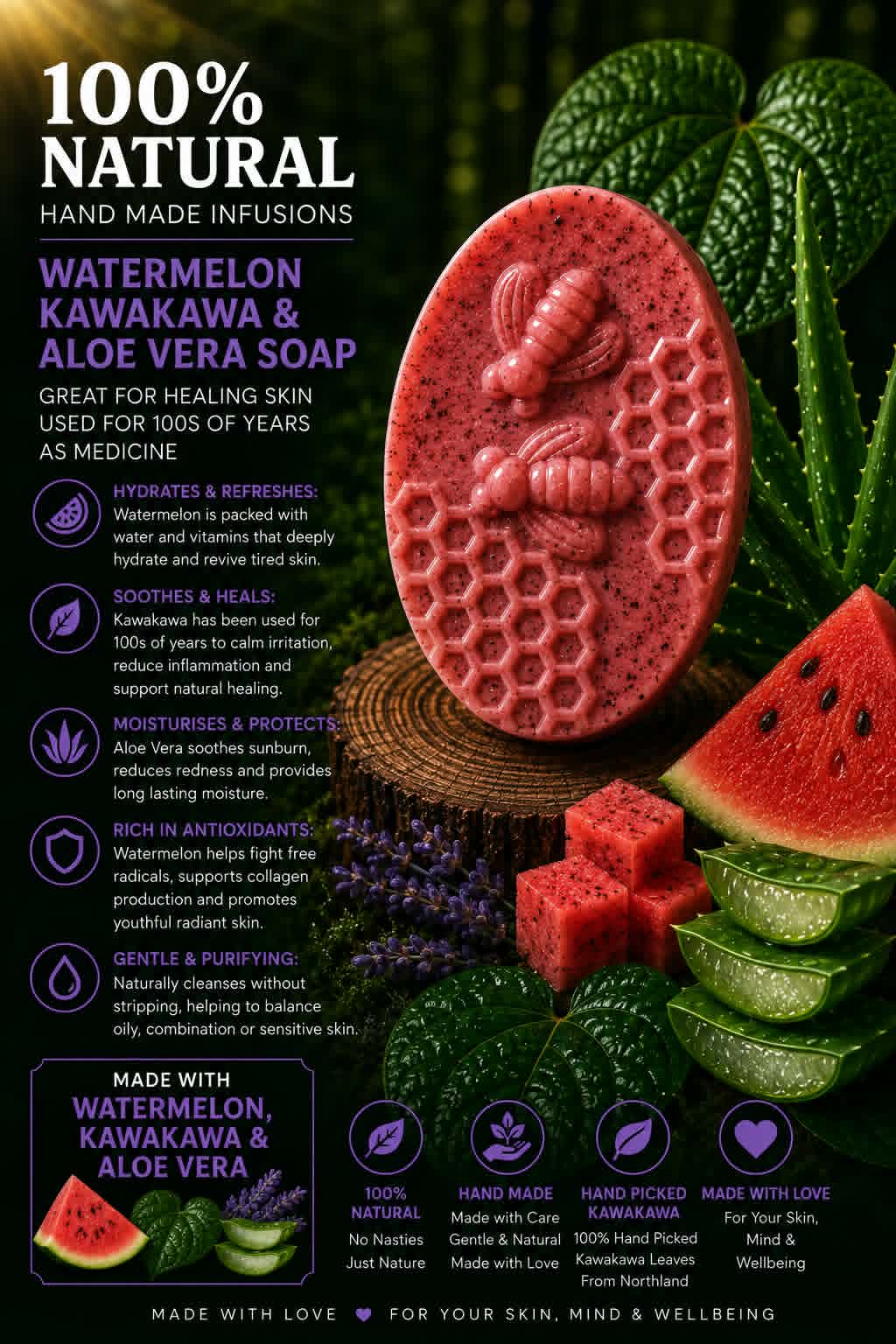 Water Melon KawaKawa Aloe Vera 2BEES