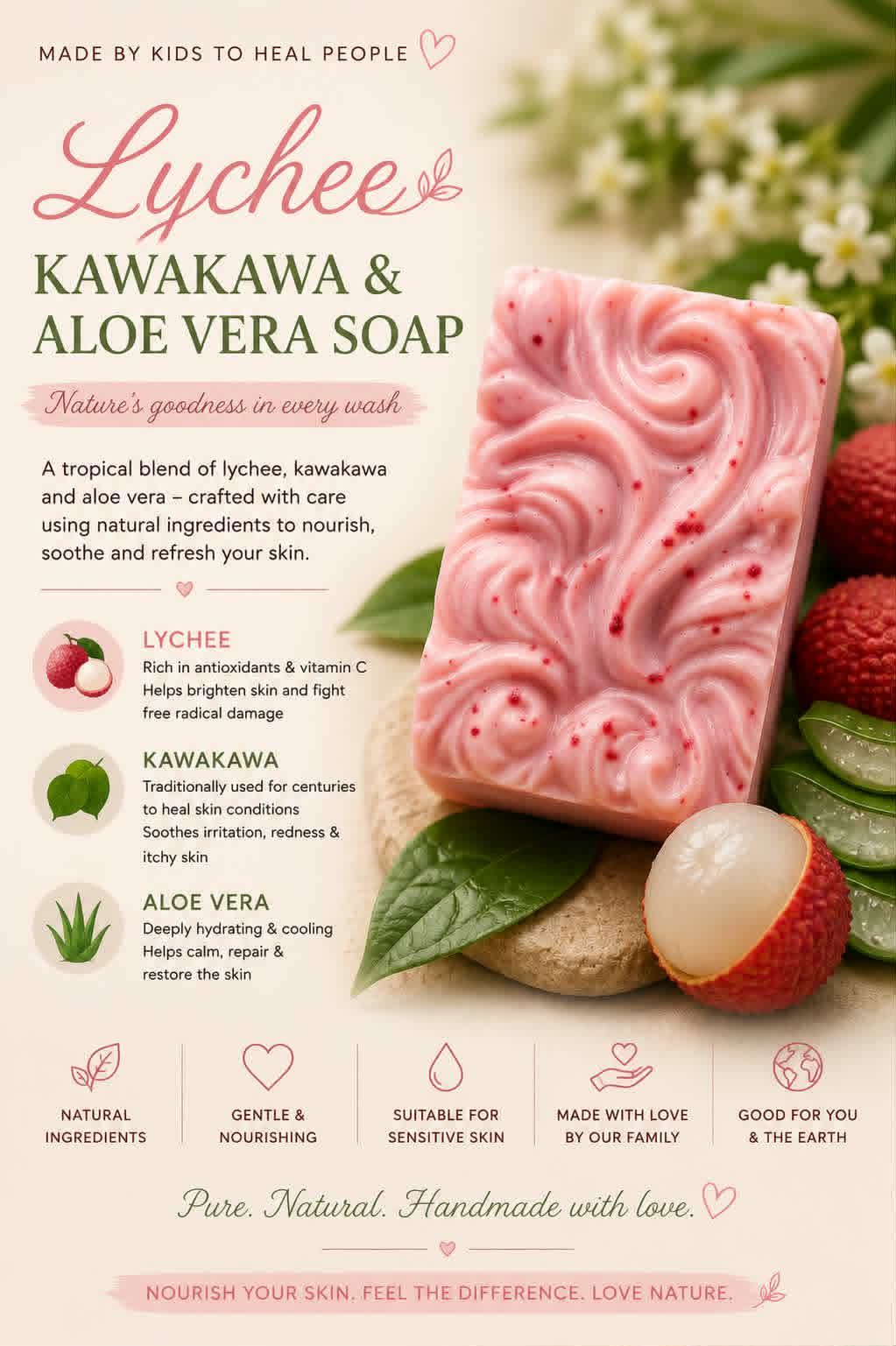 KawaKawa Aloe Vera Lychee Swirl
